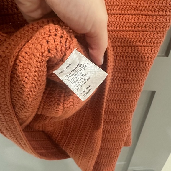 Intermix Burnt Orange Crochet Top - Picture 3 of 4